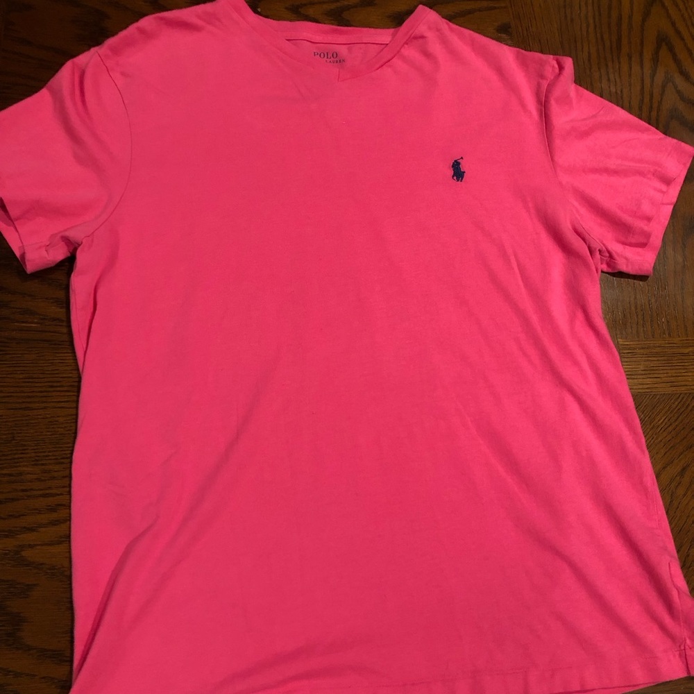 Polo men’s pink v neck, Small